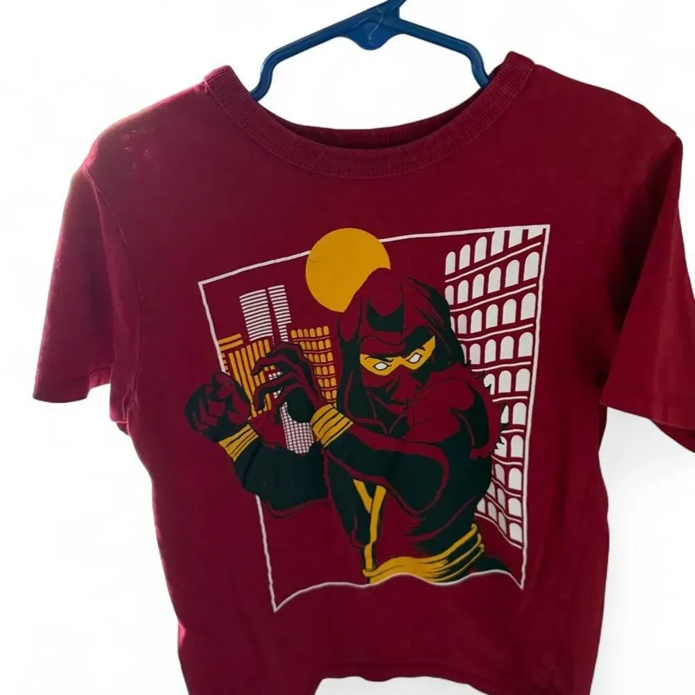 The-children-s-place Red and Burgundy T-shirt